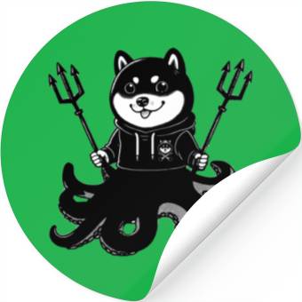 Discover Shiba Inu octopus Stickers
