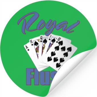 Discover Royal Flush Wins It Stickers