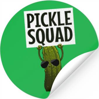 Discover Pickle Design Cucumber Pickle Lover Stickers