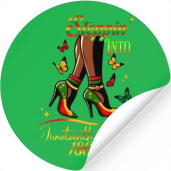 Discover Stepping Into Juneteenth Since 1865 Stickers