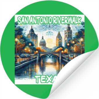 Discover San Antonio Riverwalk Stickers