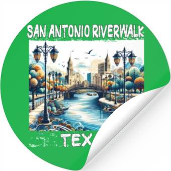 Discover San Antonio Riverwalk Stickers