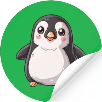 Discover Adorable Penguin Character Standing Alone Stickers