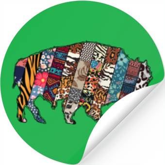Discover Wild West Bison Stickers