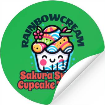 Discover Blossom Delight Cupcake Stickers