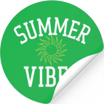 Discover Summer Vibes Vacation Stickers