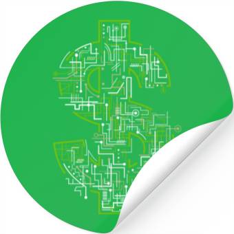Discover money robot Stickers