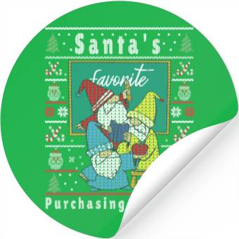 Discover Santas Elfs Ugly Christmas Purchasing-Manager Stickers