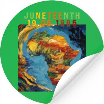 Discover Juneteenth 1865 Africa Map Stickers