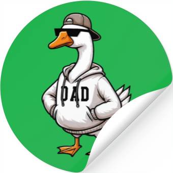 Discover Duck Dad Stickers