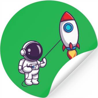 Discover play with rocket balloon Stickers
