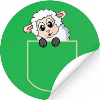 Discover Funny Sheep Pocket Gift Stickers