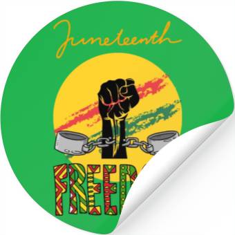 Discover JUNETEENTH FREEDOM APPAREL Stickers