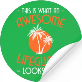 Discover Lifeguard Pool Stickers