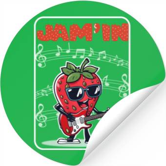Discover Strawberry Jam'in Stickers