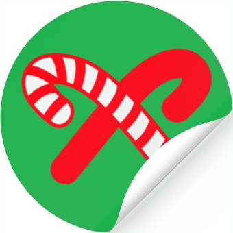 Discover Candy Canes Icon Stickers