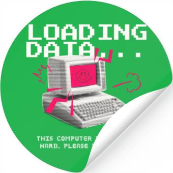 Discover Computer Error Page Stickers