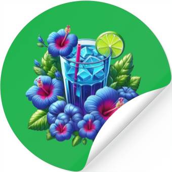 Discover Blue hibiscus tea Stickers