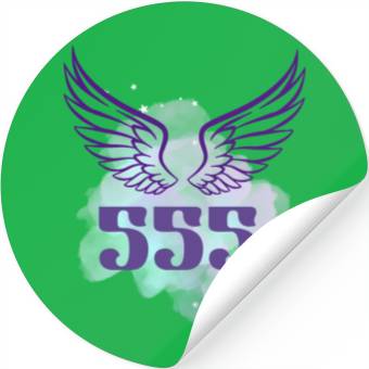 Discover Angel number 555 design Stickers