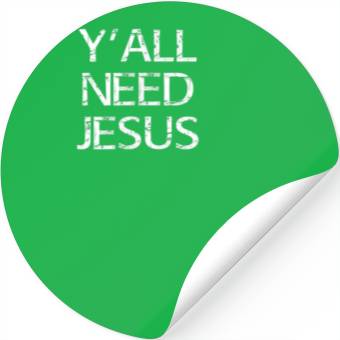 Discover Team Jesus Fish Stickers Yall