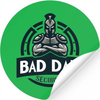 Discover Bad Dad Security Stickers
