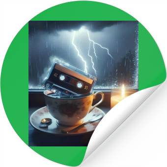 Discover A Teacup in a Storm Stickers