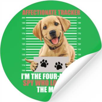 Discover Labrador AFFECTIONATE TRACKER Four Legged Spy Stickers