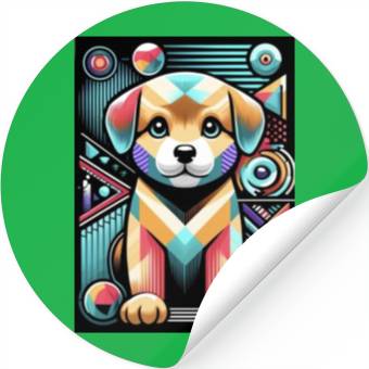 Discover Space Puppy Stickers