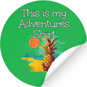 Discover This Adventures Clothes Pineapple Stickers