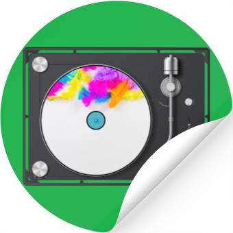 Discover PRIDE Feathers Vinyl Record Stickers