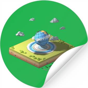 Discover Geometric low poly Universal Studios Stickers