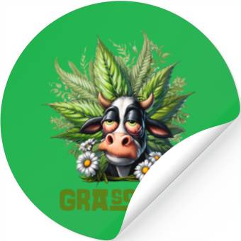 Discover Grass Fed Green Stickers
