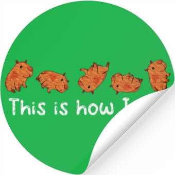 Discover Capybara Playing Basketball Stickers