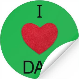 Discover i love dad Stickers