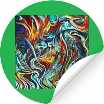 Discover Multi abstrack Stickers