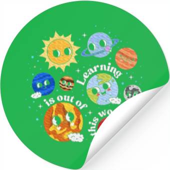 Discover Solar System Learning Science Teacher Stickers