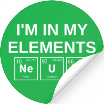 Discover Elemental Harmony periodic table Stickers