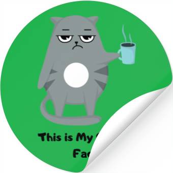 Discover This is my coffee face Stickers