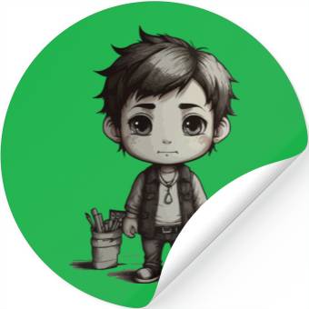 Discover Chibi Character Illustration Stickers