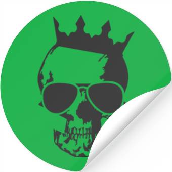 Discover King Skull with shades Stickers