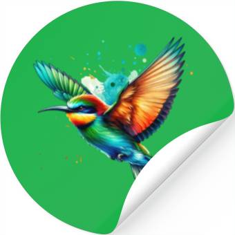 Discover Bee-eater in Flight Stickers
