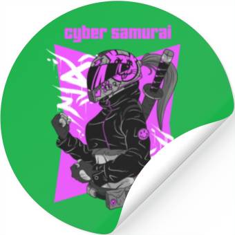 Discover Cyber Samurai Stickers
