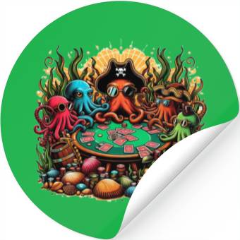 Discover Octopus Card Table Stickers