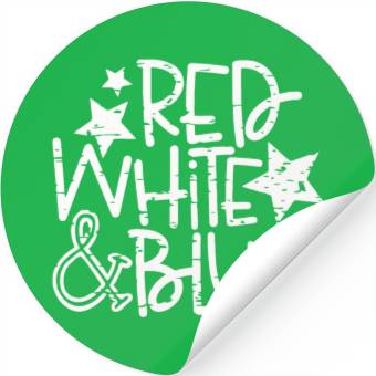 Discover Red White And Blue Stickers