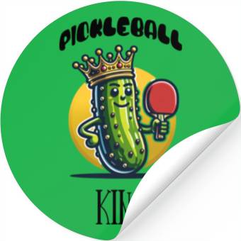 Discover Pickleball King Stickers