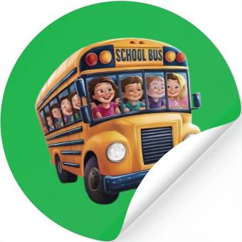 Discover School Bus Adventures Stickers