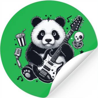 Discover Panda guitar Stickers
