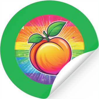 Discover LGBTQ Peach Stickers
