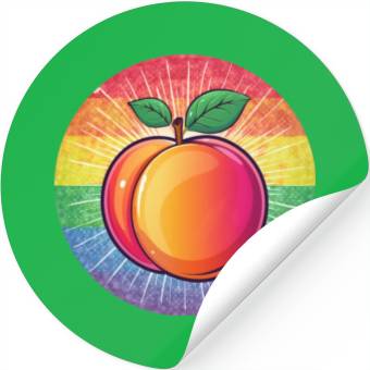 Discover LGBTQ Peach Stickers