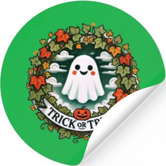 Discover Trick or Treat Ghost Stickers